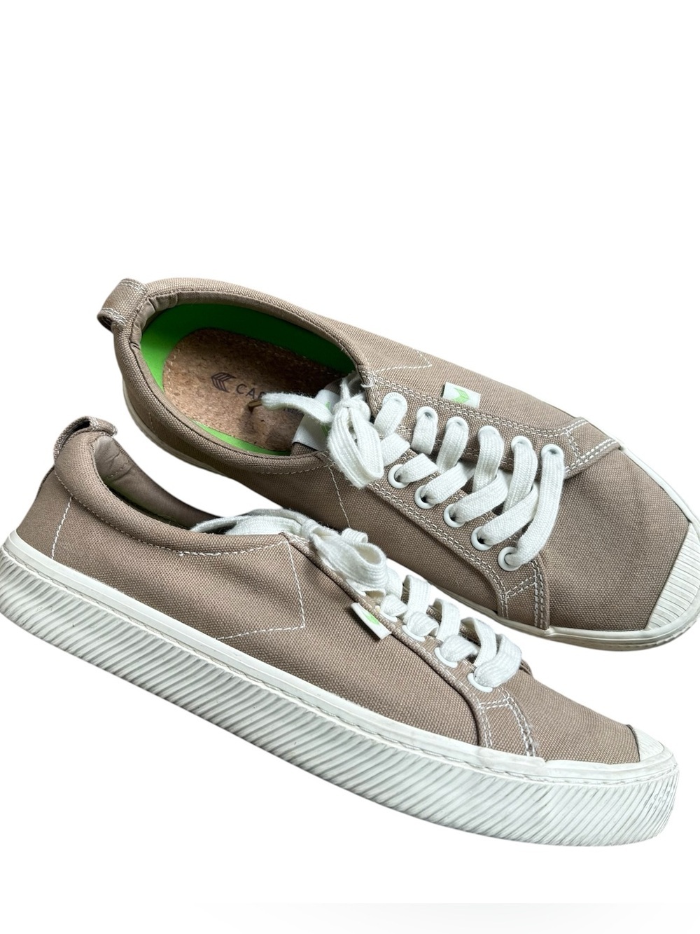 Cariuma Oca low sneakers women 10.5 greenish brown
